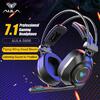 Ακουστικά AULA gaming headset Mountain S600, RGB, USB, 50mm, μαύρο